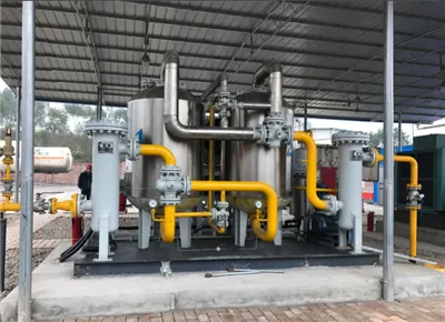 Assecador frontal de gas natural